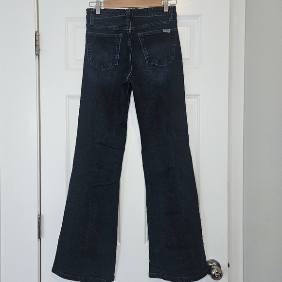 Joe's Flare Mid Rise Dark Stretch Veles Jeans 28 / 6 - Picture 4 of 7